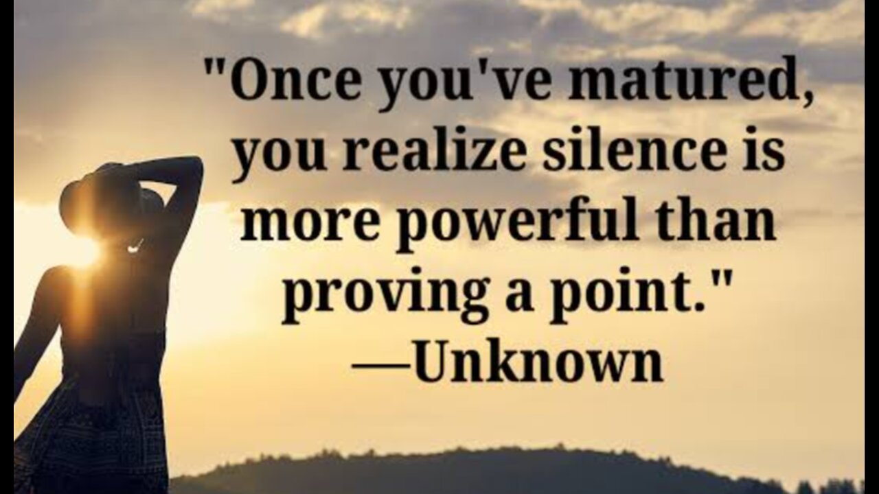 THE POWER OF SILENCE