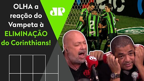 ELIMINADO! OLHA como Vampeta REAGIU a América-MG 1 x 1 Corinthians!