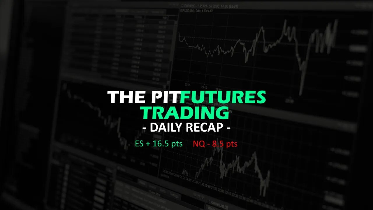 Daily Recap - ES +16.50 pts NQ -8.5 pts - Rotational Day