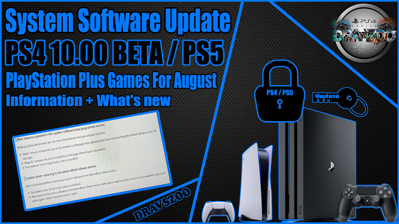 PS4 System Software Update 10.00 BETA | PS5 Update Beta | Information + What's New