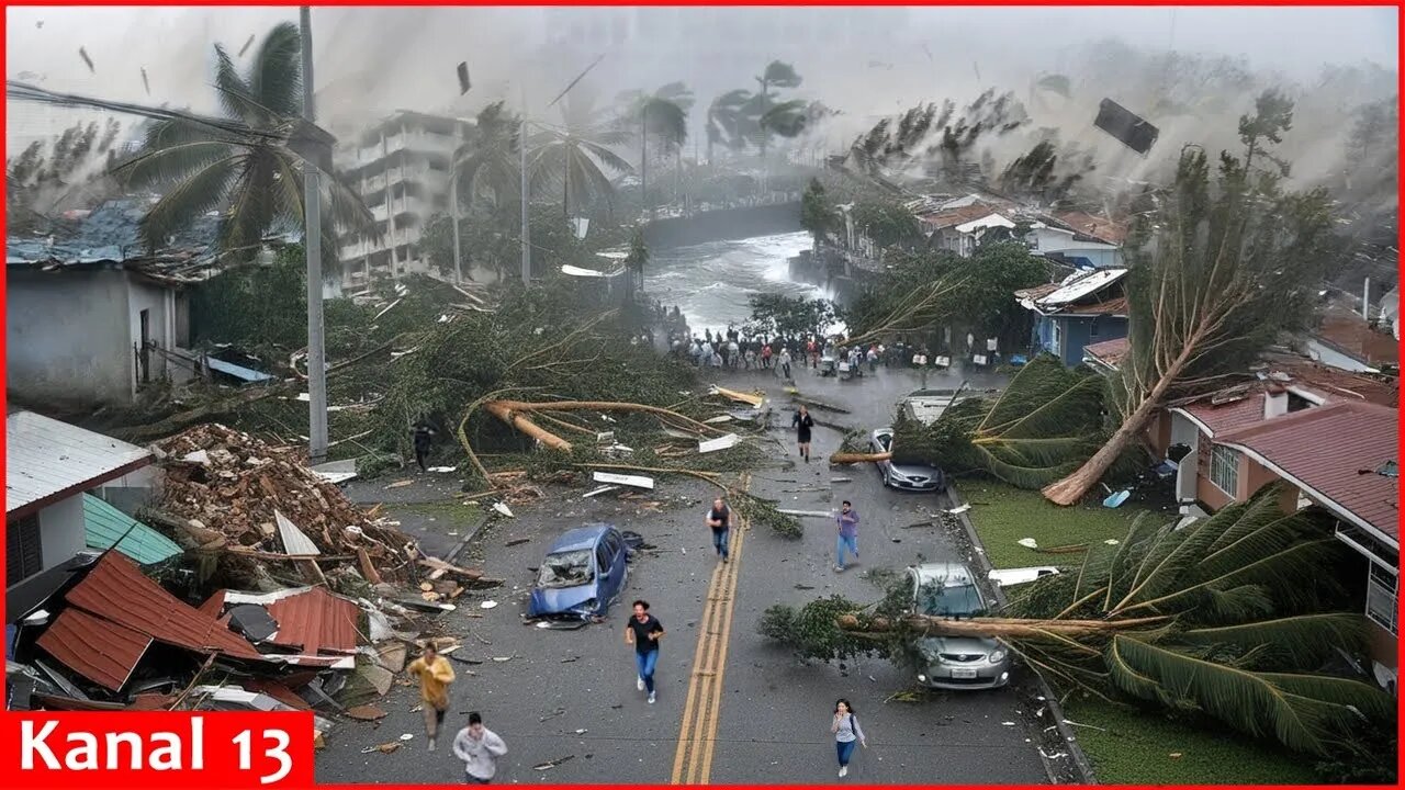 UGC video shows floods unleashed by Typhoon Toraji in northern Philippines