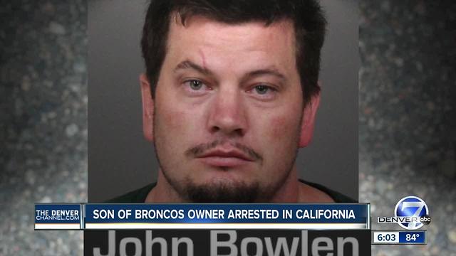 John Bowlen, son of Broncos owner Pat Bowlen, arrested on suspicion of DUI in California