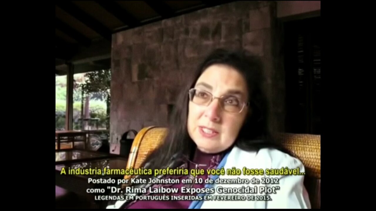 Dra Rima Laibow em 2012 alertando sobre genocídios 💉💉 Das agendas ambientalistas sustentabilidade