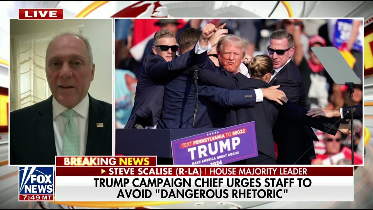 House Majority Leader Steve Scalise on Fox News' Fox and Friends