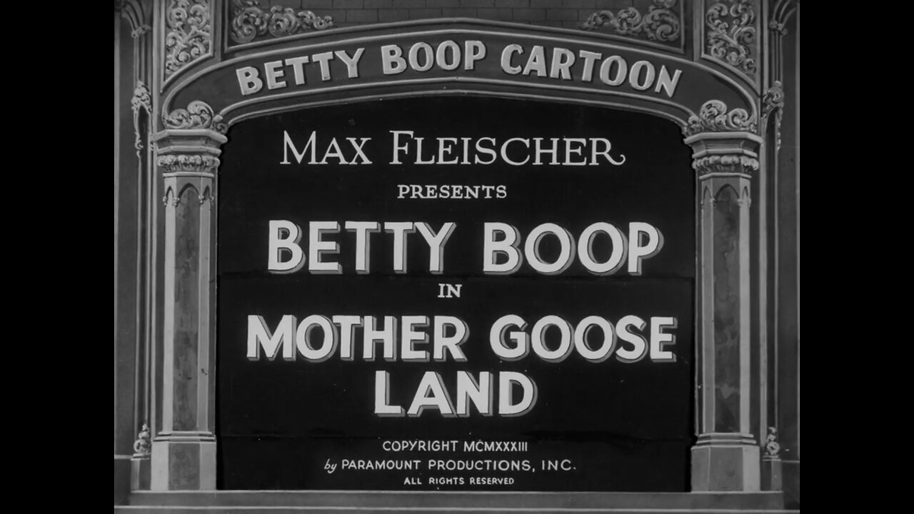 "Mother Goose Land" (1933 Original Black & White Cartoon)