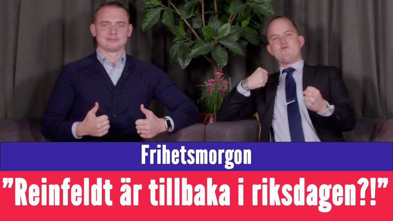 Frihetsmorgon - "Sveriges värsta politiker, Reinfeldt, hyllas storslaget i riksdagen"