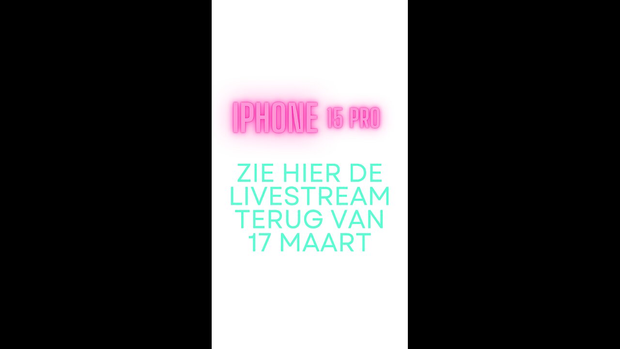 Winnares Iphone 15😍👏 - Promotorz livestream 17 maart
