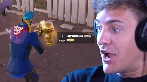 Ninja Found The MYTHIC GOLDFISH In Fortnite For The FIRST Time Ever!