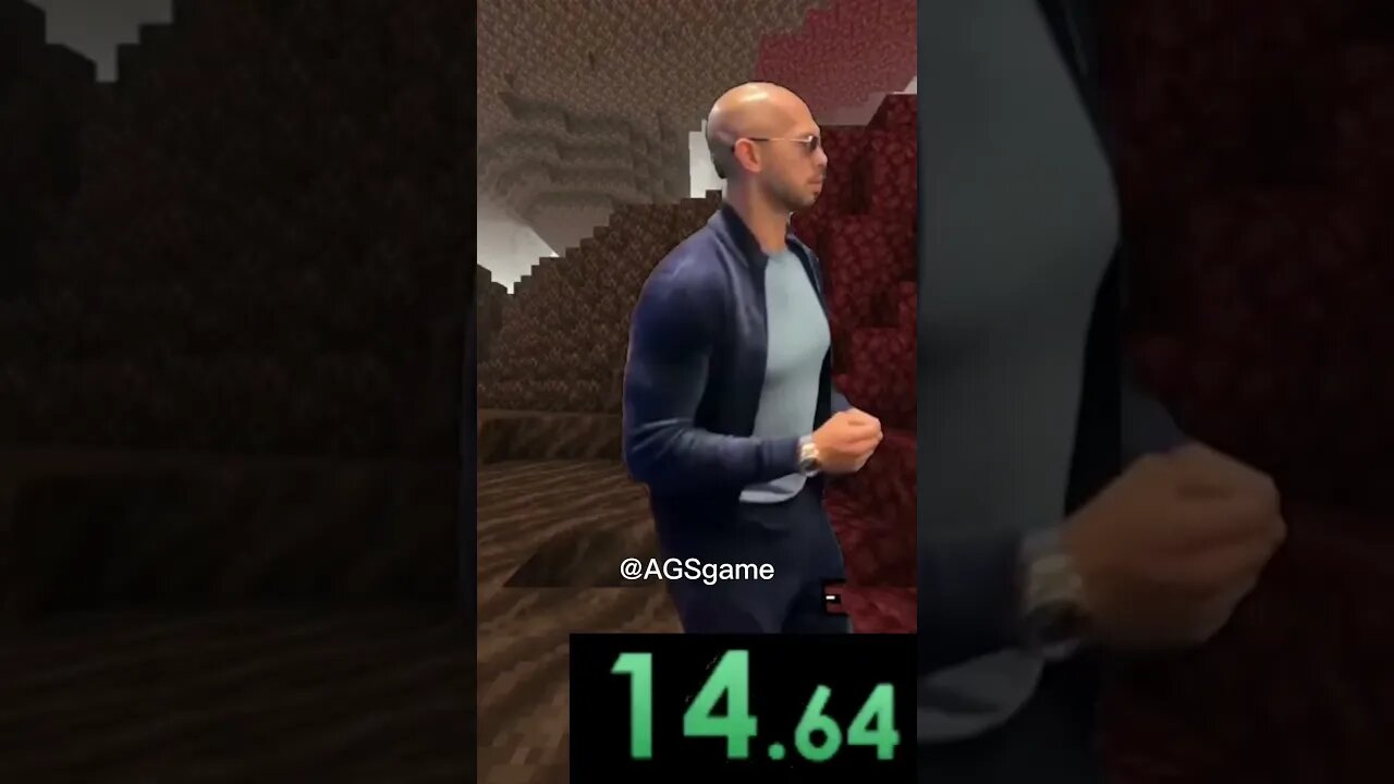 Andrew Tate Speedruns Minecraft #shorts