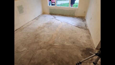 This Floor Was Bad! I used EZ Level, Premium Self Leveling Underlayment To Level It! DIY