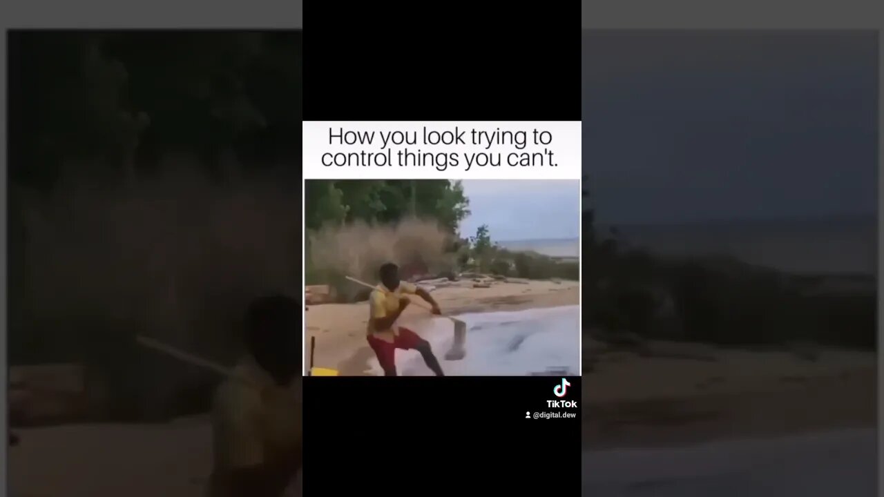 Stop trying to control things you cant