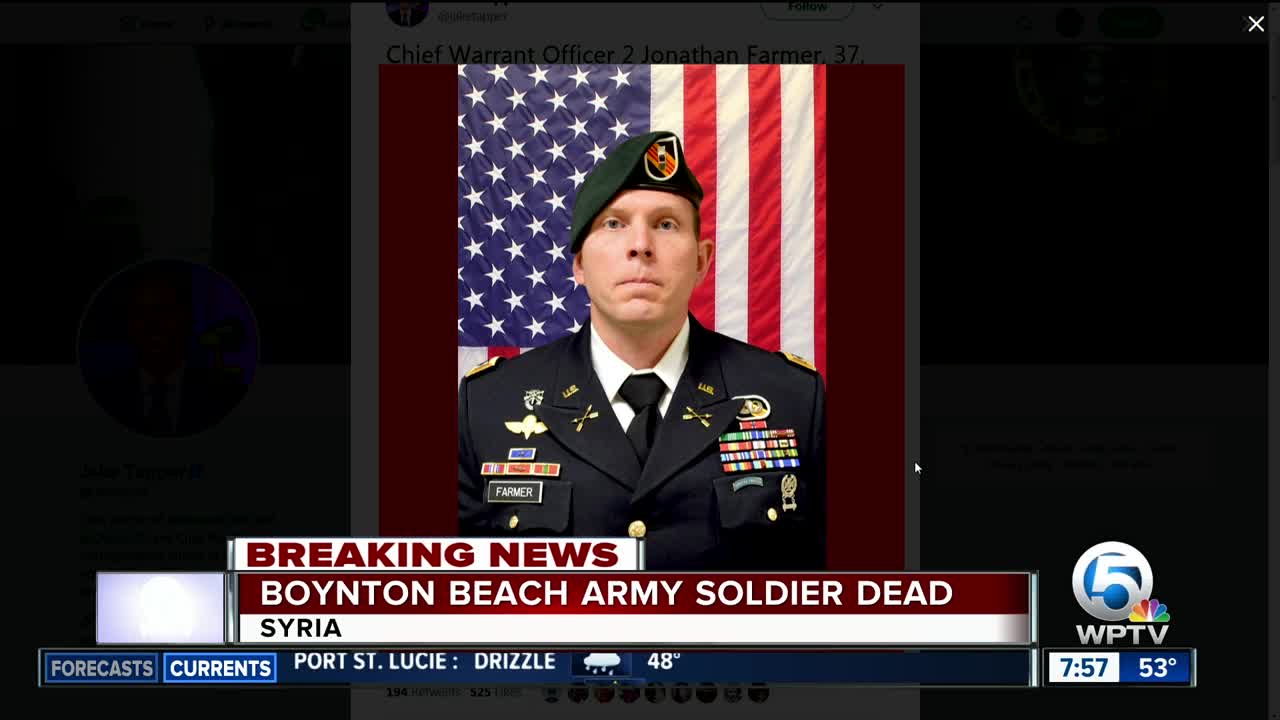 Soldier from Boynton Beach among 4 Americans killed in Syria