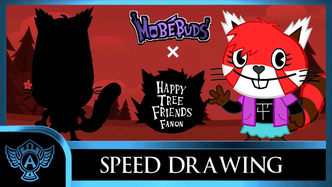 Speed Drawing: Happy Tree Friends Fanon - Whiskers | Mobebuds Style