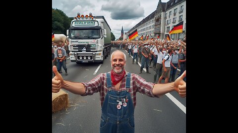 FARMERS GO ON STRIKE IN GERMANY