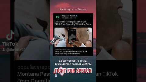 Montana bans TikTok. A Step of Complete Control.