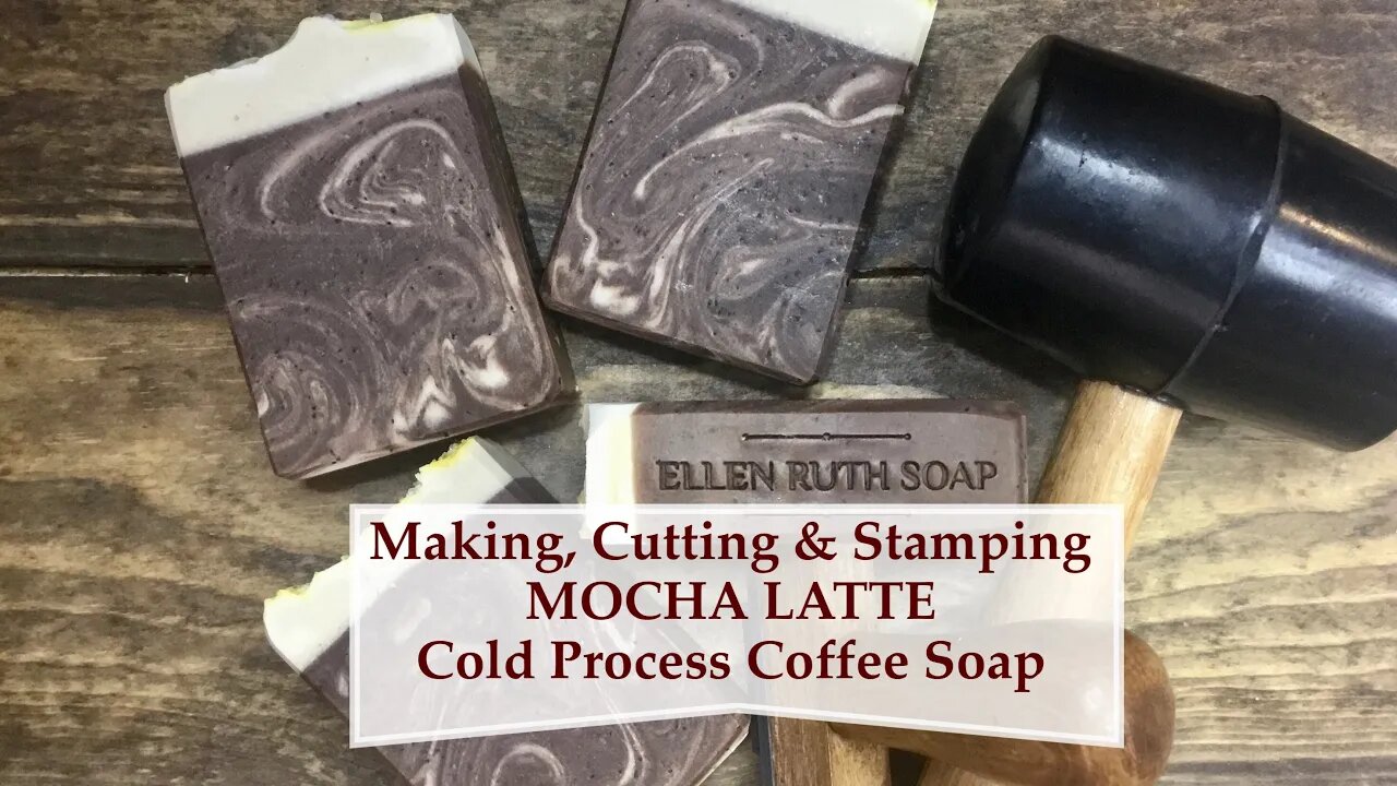 MOCHA LATTE Cold Process Soap w/ organic Coffee & Cream ☕️ | Ellen Ruth Soap