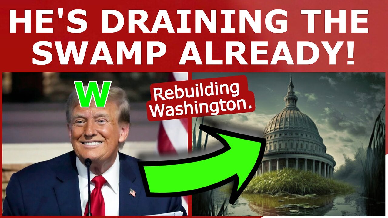 Trump Is ALREADY Draining the Swamp!