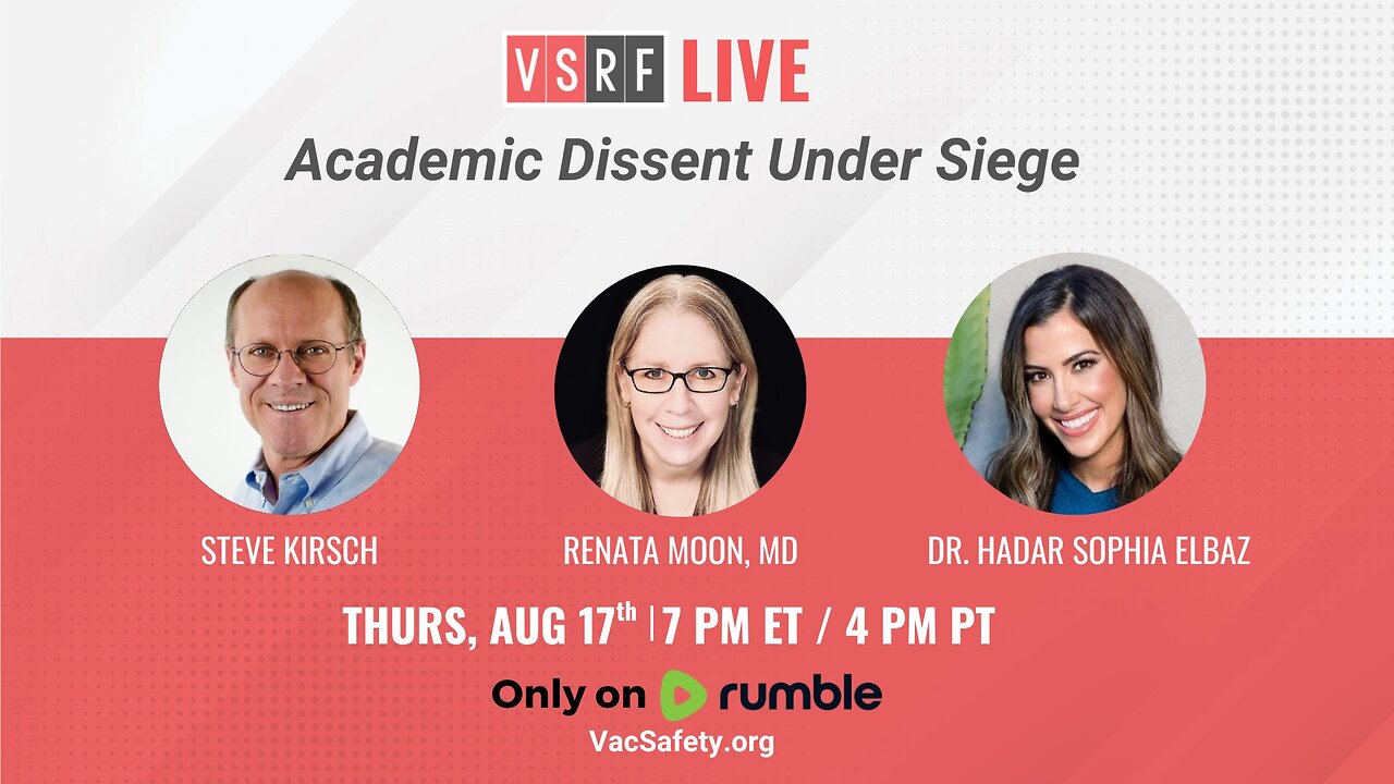 VSRF Livestream #90: Academic Dissent Under Siege