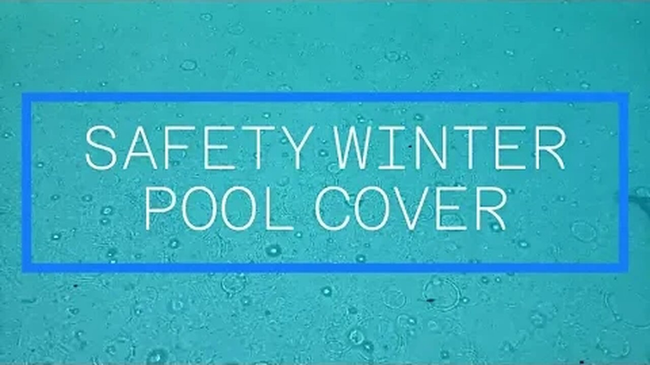 Installing Winter Safety Pool Cover Inground with Anchors