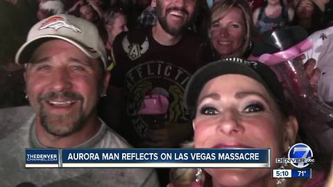 Aurora man who was wounded in the Vegas mass shooting holds a tribute for victims