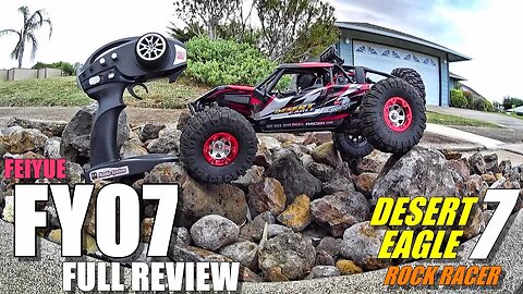 FEIYUE FY07 Desert Eagle 7 4X4 1/12 Off-Road Rock Racer - Full Review - Unbox, Inspection, Bash Test