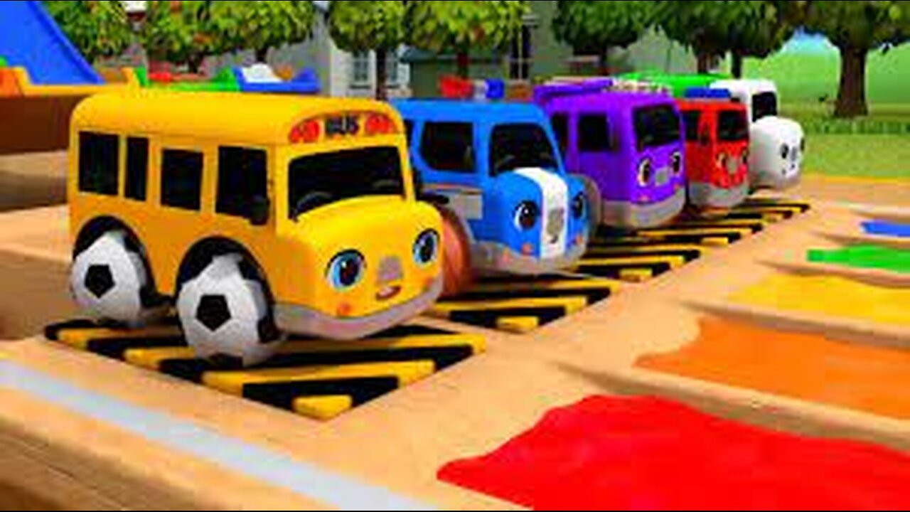 Baby Toddler Songs - Wheels on the Bus - Nursery Rhymes