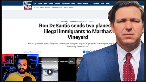 FL Gov. Ron DeSantis Sends TWO PLANES To Martha's Vineyard FULL OF INVADERS