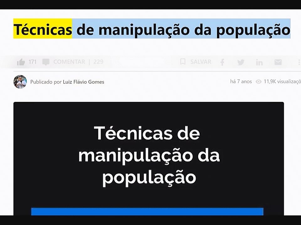 Técnicas de Manipulação da População