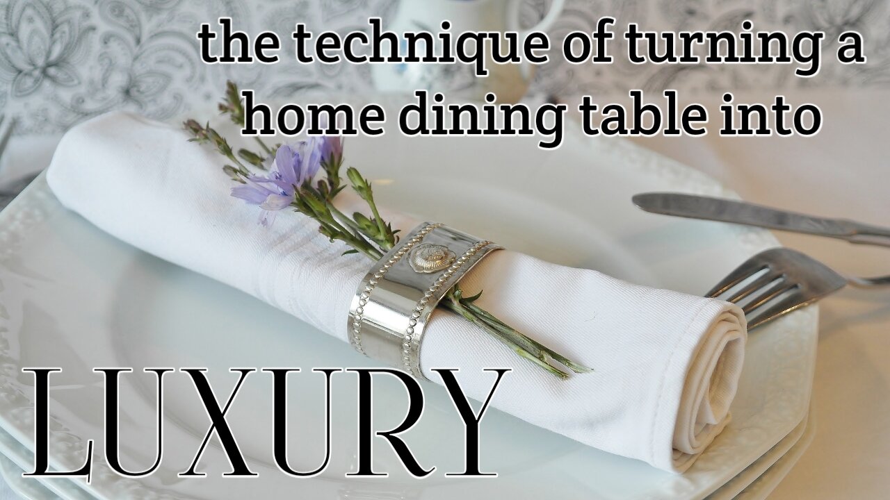 With this trick will change your dining table like a luxury hotel restaurant