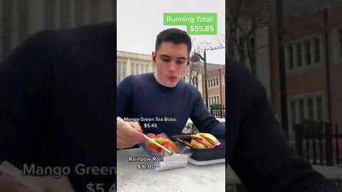 $100 WORTH OF CAMPUS FOOD CHALLENGE