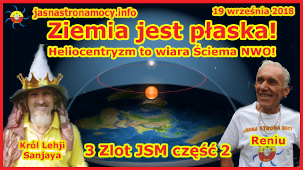 Ziemia jest płaska! Heliocentryzm to wiara Ściema NWO! 3 Zlot JSM część 2