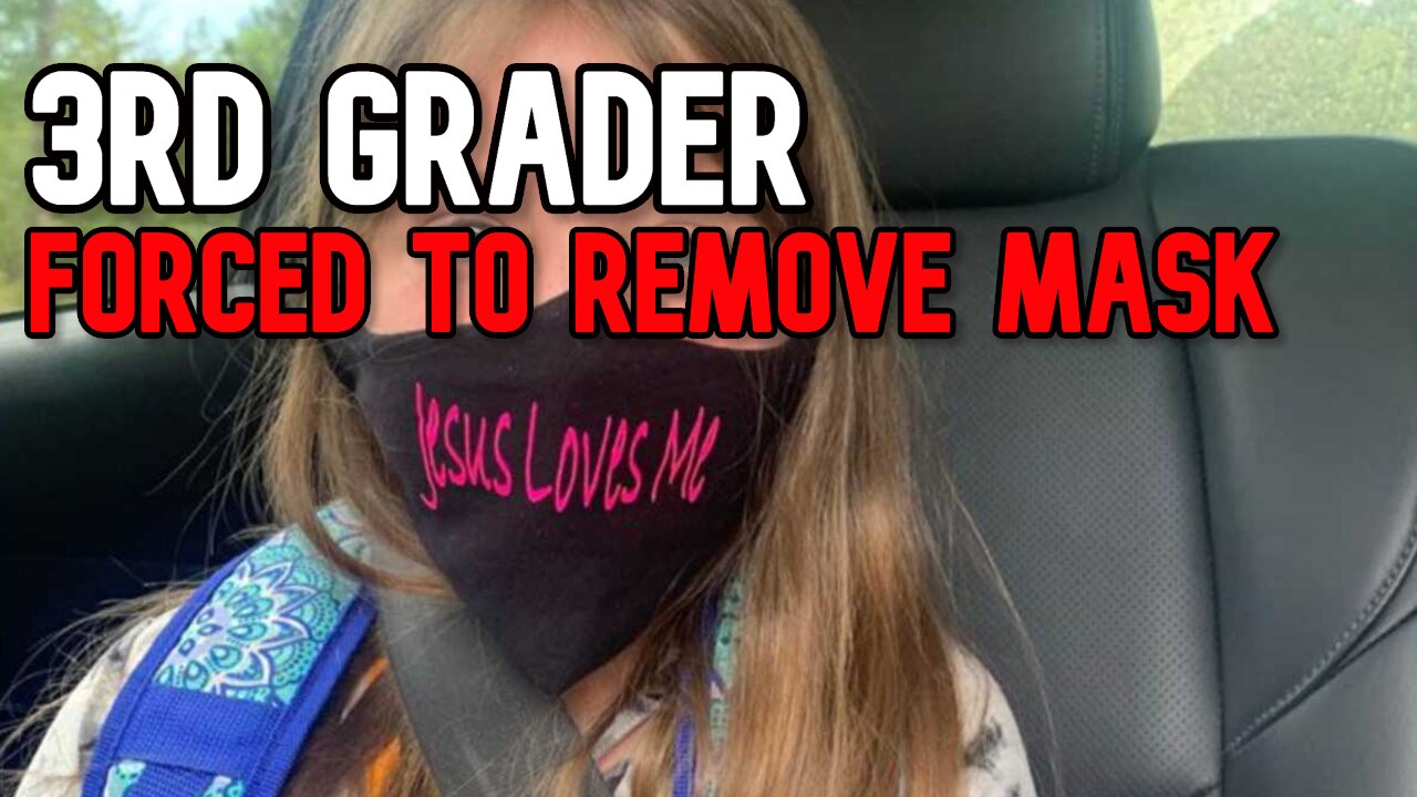 3rd Grader FORCED TO REMOVE her 'Jesus loves me' Mask - Parents file LawSuit