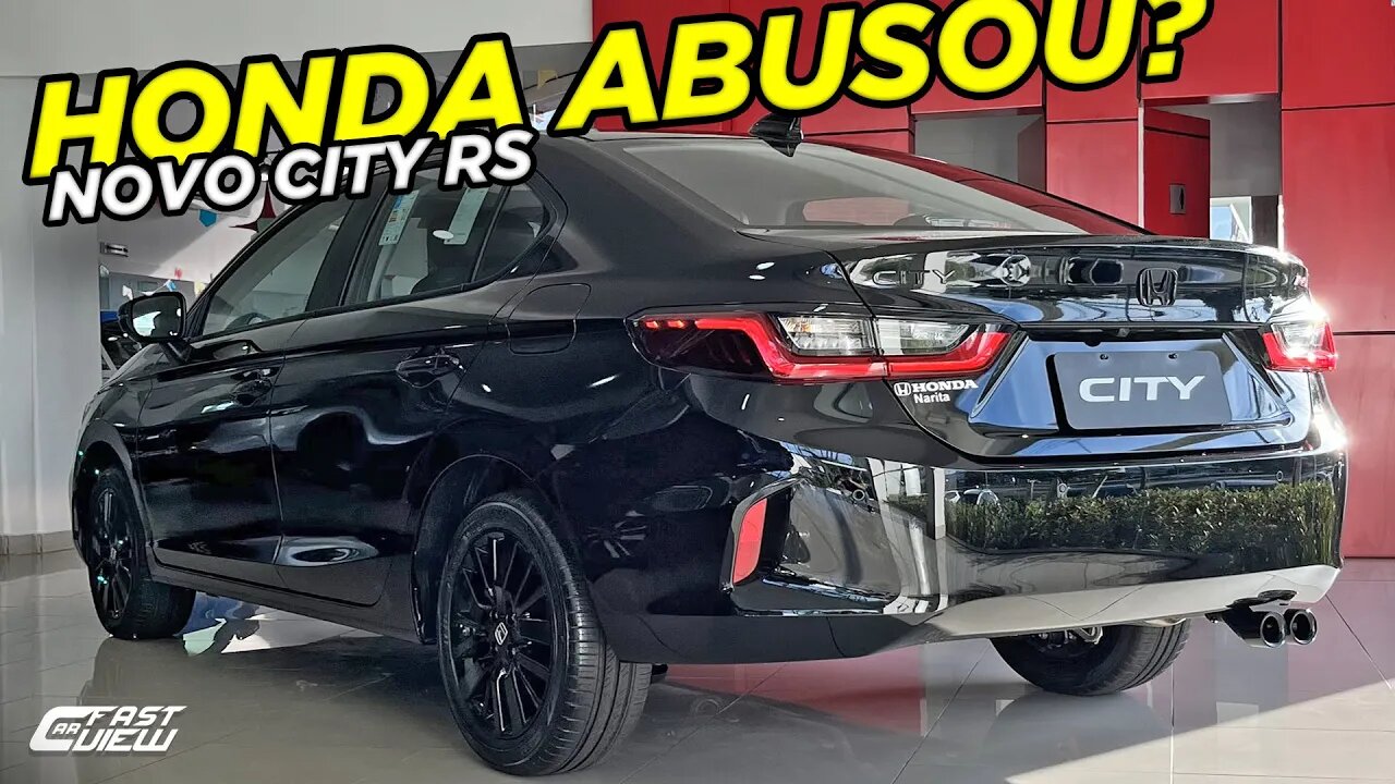 NOVO HONDA CITY RS SEDAN 2023 SEM MOTOR TURBO E ACC + CARO QUE VW VIRTUS E NISSAN VERSA VALE A PENA?