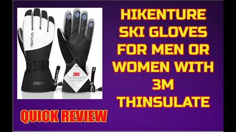 Hikenture Ski Snow Gloves for Men or Women