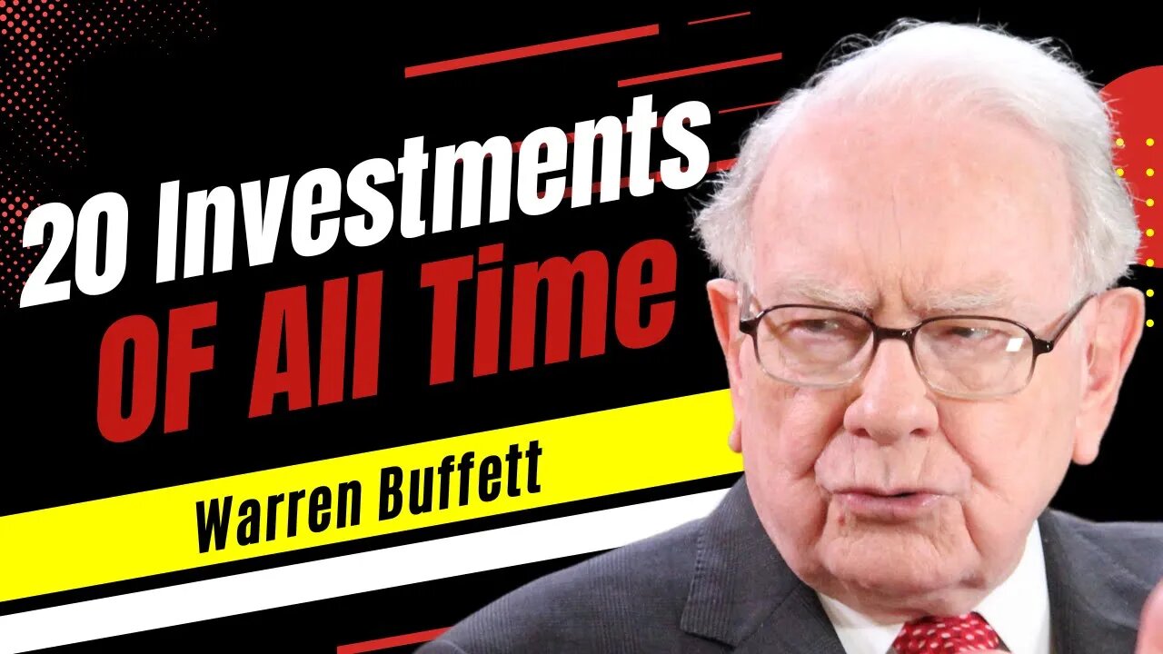 Top 20 Investments of ALL TIME - How To Make Money by Warren Buffet