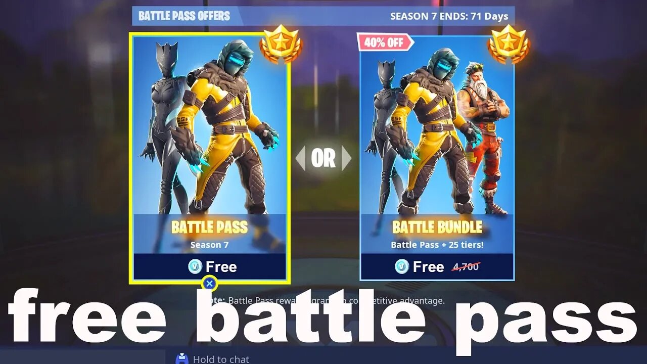 i got the Season 7 Battle Pass for FREE in Fortnite by doing this...