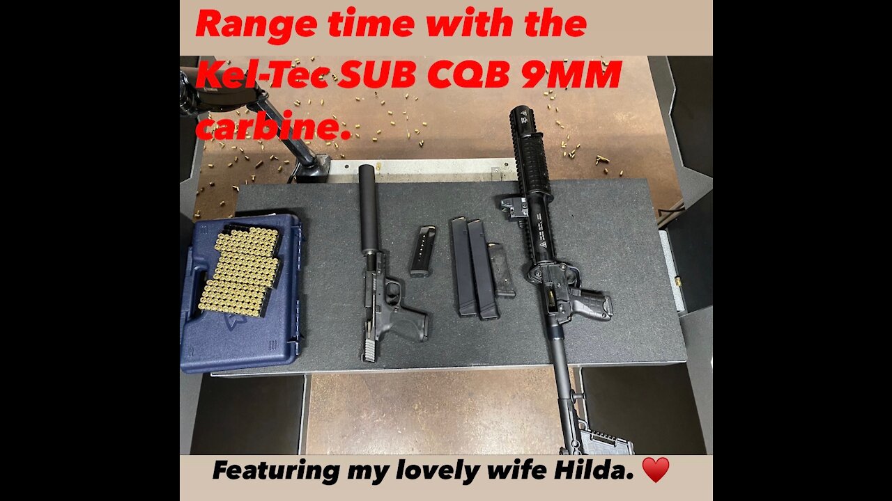 Kel-Tec SUB CQB 9MM GLK19 Range Time, shooting only.