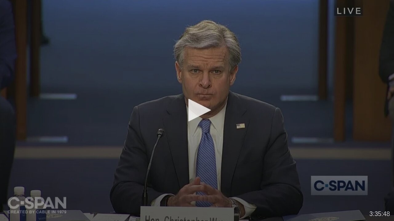 FBI Director Wray Testifies at Senate Judiciary Committee Oversight Hearing