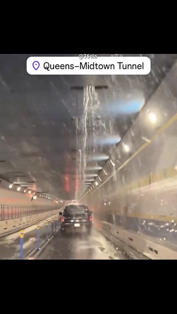 DRIVING THROUGH QUEENS🚙💦🚐📸MIDTOWN TUNNEL WATER LEAKAGE💦🛻💦🚗💫