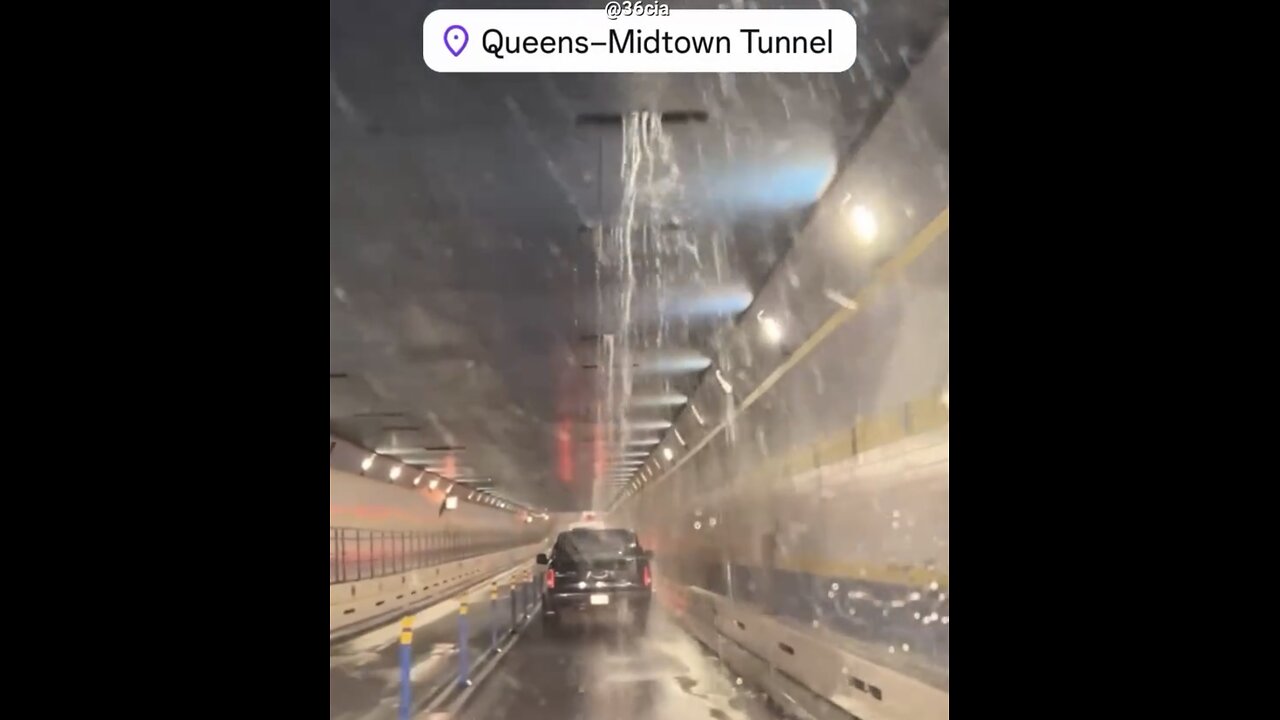 DRIVING THROUGH QUEENS🚙💦🚐📸MIDTOWN TUNNEL WATER LEAKAGE💦🛻💦🚗💫