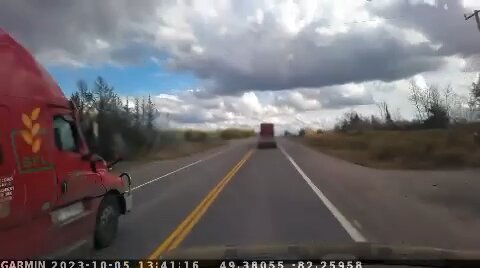 Speeding Trucker On Highway 11