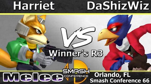 DaShizWiz (Falco) vs. Harriet (Fox) - Melee Winner's R3 - SC: LXVI