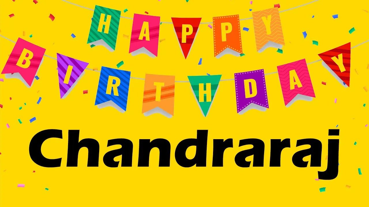 Happy Birthday to Chandraraj - Birthday Wish From Birthday Bash