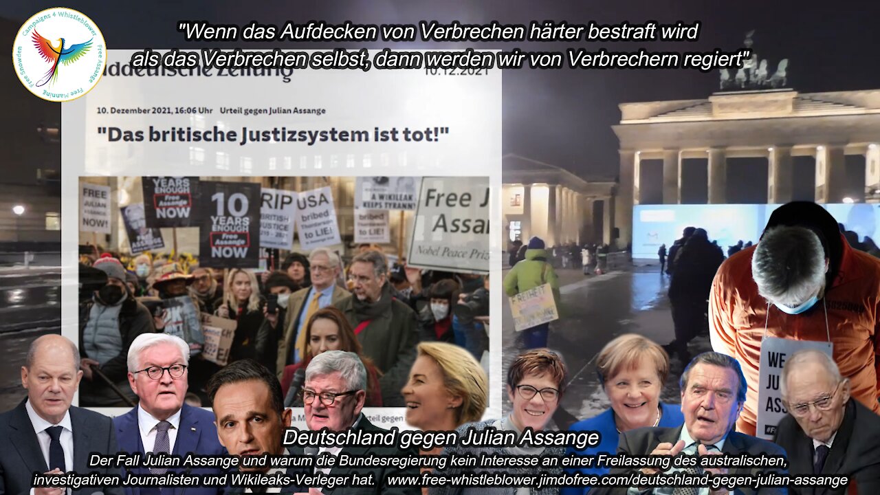 #FreeAssangeBerlin - 10.12.2021 Sonderkundgebung