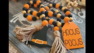 Wooden Bead Garland (Halloween Edition)