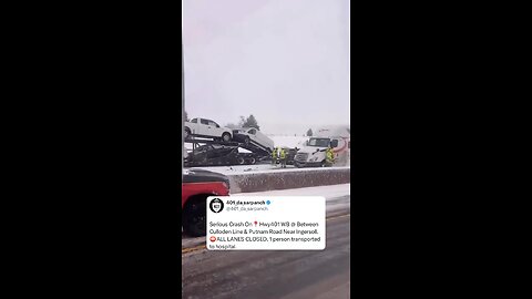 Truck Accident On Highway 401 London