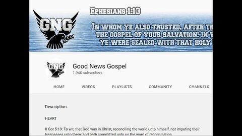 #KJV Chat { 4 } * Bill of #Good_News_Gospel comes in for a chat.