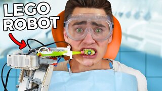 A LEGO Robot that Brushes my Teeth (Bad Idea?)