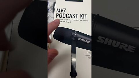 Shure MV7 Arrived! Great high-quality travel 🎙️!