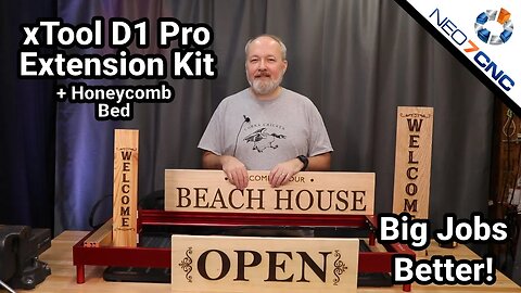 xTool D1/D1 Pro Extension Kit With Honeycomb Bed - Bigger Jobs Better